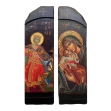 Αγία Αικατερίνη Παναγία Γλ. Σετ Δίπτυχο PAN-0150-31