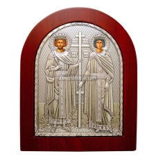 Άγιος Κωνσταντίνος Αγία Ελένη Ασημένια (διάφ. μεγ.) SA-0003