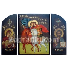 Γεώργιος Δημήτριος, Παναγία, Χριστός ΣΕΤ Τρίπτυχο TSAPE-0050Β-7