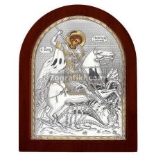 Άγιος Γεώργιος Ασημένια με Χρυσό (διάφορα μεγέθη) SA-0002