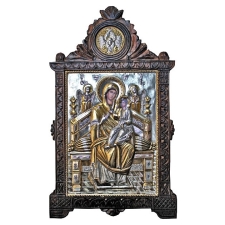 Παναγία Παντάνασσα Ασημένια και ξυλόγλυπτο GB-0011