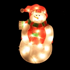 Χριστουγ. φωτιζόμενος πλαστικός χιονάνθρωπος MS-XLWB052704