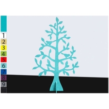 Διακοσμητικό δέντρο ξύλινο ZOGR-00-00-031