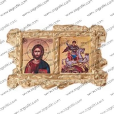 Άγιος Γεώργιος και Χριστός Μπομπονιέρα ZOGR-0022-0001