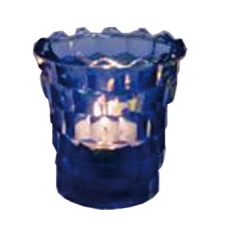 Καντηλόκουπα γυάλινη μπλε TSAG-00-70064