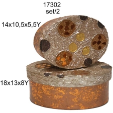 Κουτιά συσκευασίας κύκλοι ασημί MS-99-01-17302