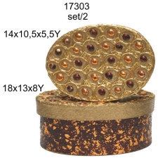 Κουτιά συσκευασίας κύκλοι χρυσό MS-99-01-17303