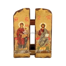 Παναγία Χριστός Ένθρονοι Δίπτυχο PAN-0005-3