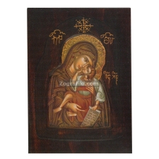 Παναγία Ελεούσα (χρυσή) με τον Χριστό PAN-0062-1