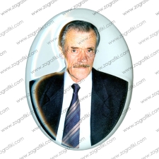 Διακοσμητικό μνημείου με αφιέρωση προσωπική οβάλ 3D IMX-0001-1