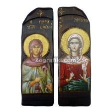 Αγία Παρασκευή Αργυρή Σετ Δίπτυχο PAN-0150-20