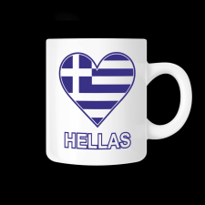 Κούπα με την ελληνική σημαία σε καρδιά HELLAS - 02.191.069