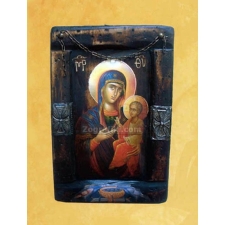 Παναγία (μπλε) Χριστός εικόνα (δ. χρ. μέταλλο) PAN-0201-1