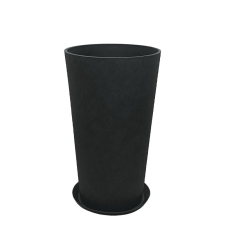 STONE POLYRESIN ΚΑΣΠΩ ΜΕ ΠΙΑΤΟ ΜΑΥΡΟ ΑΝΘΡΑΚΙ ΚΩΝIKO ΨΗΛΟ ΜΕΣΑΙΟ - Φ36.5x62cm