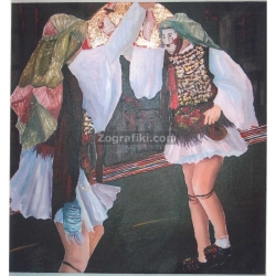 Πίνακας ζωγραφικής Παραδοσιακοί χορευτές Νάουσα (δ) GTXA0004