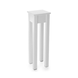 Ξύλινο λευκό έπιπλο τραπέζι MS-60-35984