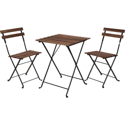 Τραπέζι μεταλλικό με καρέκλες Σετ 3 τεμαχίων - 02.603.111