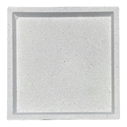 ΠΙΑΤΟ FIBER CLAY ΛΕΥΚΟ ΓΡΑΝΙΤΗ ΤΕΤΡΑΓΩΝΟ ΓΙΑ ΚΑΣΠΩ - 40.5x40.5x4cm 5/ΚΙΒ