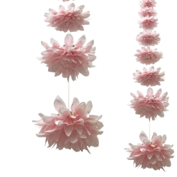 ΓΙΡΛΑΝΤΑ ΝΤΑΛΙΑ ΡΟΖ ΓΙΓΑΣ 10 ΑΝΘΗ - Φ12x180cm 12/ΚΙΒ