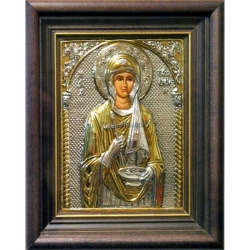 Αγία Παρασκευή κορνίζα - τζάμι GB-0038