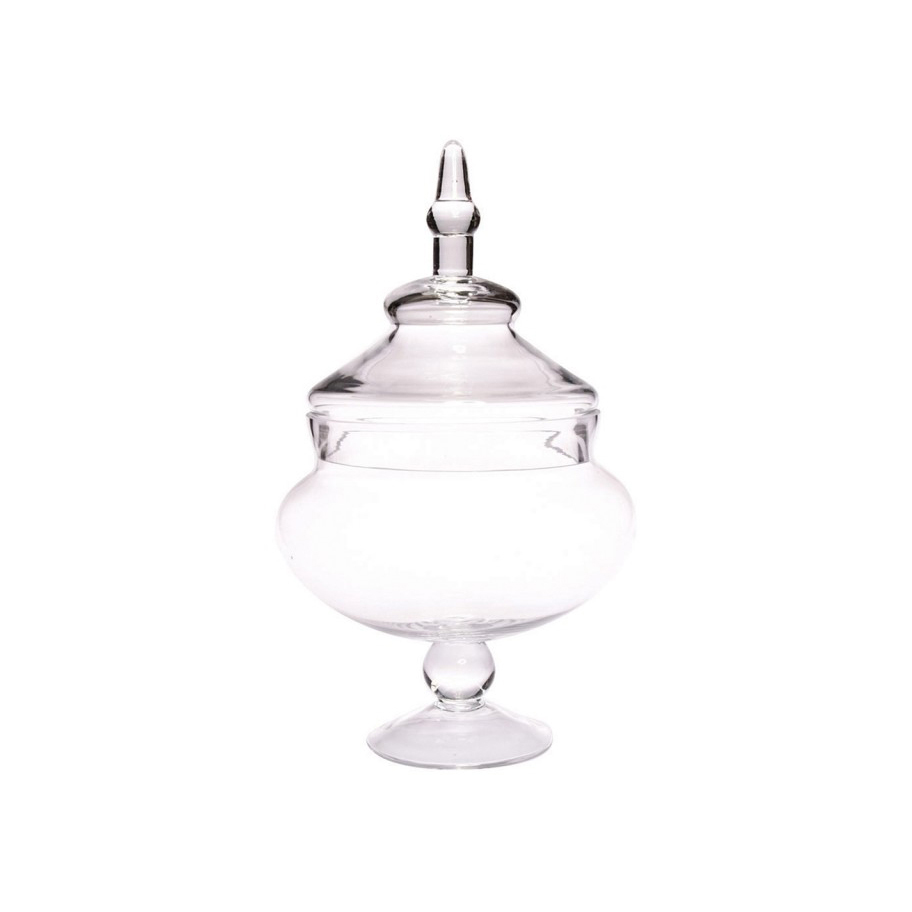 Γυάλα με καπάκι για γλυκά ζαχαρωτά γάμος βάπτιση 00.600.133