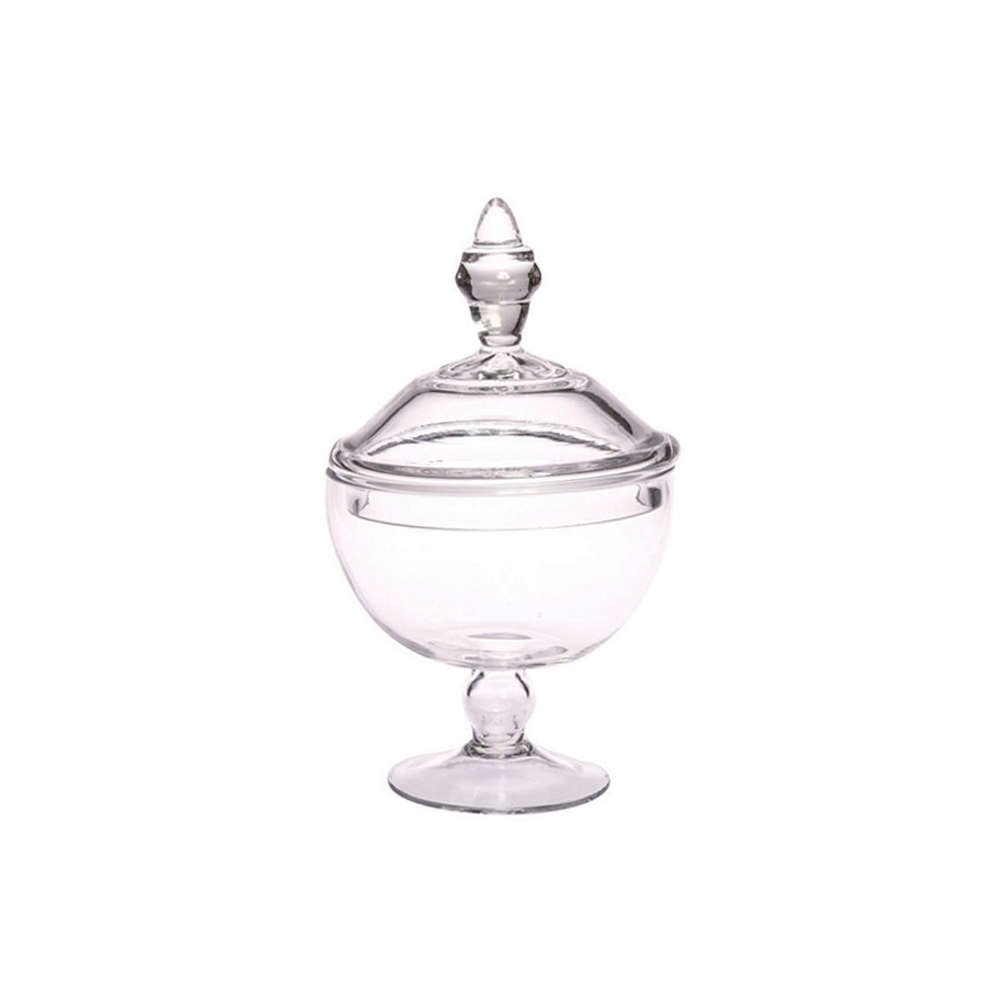 Γυάλα με καπάκι για γλυκά ζαχαρωτά γάμος βάπτιση 00.600.134