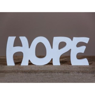 Διακοσμητικό ξύλινο HOPE γάμος βάπτιση βιτρίνα 00.600.398