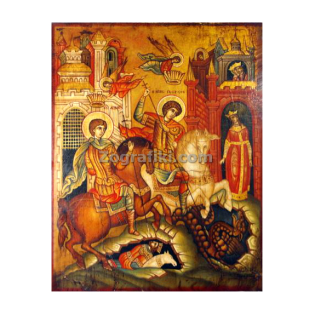 eikona-agiografia-agios-georgios-agios-dimitrios-parastasi-2