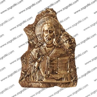 eikona-agiou-keramiki-gia-bomponiera-iisous-christos-evlogon-ZOGR-0010