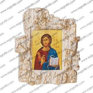 eikona-agiou-keramiki-gia-bomponiera-iisous-christos-evlogon-ZOGR-0030-0002-ekrou