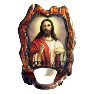 kantili_toixou_ksylino_me_eikona_agiou_iisous_xristos_evlogon_PR-0104-1