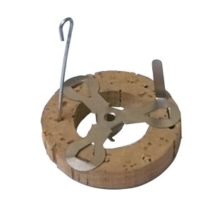 Καντηλήθρα για φυτίλι αγιορείτικη στρογγυλή μεγάλη 01.001.772