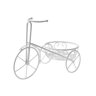 Μεταλλικό διακοσμητικό ποδήλατο λευκό 00.400.365