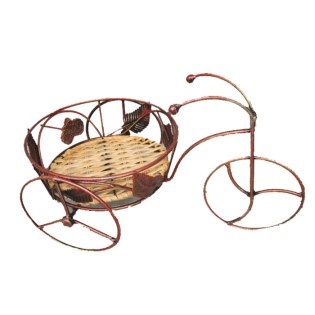 Μεταλλικό διακοσμητικό ποδήλατο καλάθι 00.600.171