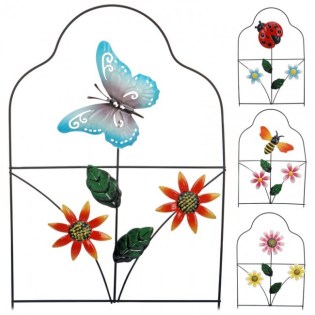 Μεταλλικό διακοσμητικό τοίχου με λουλούδια 00.601.760