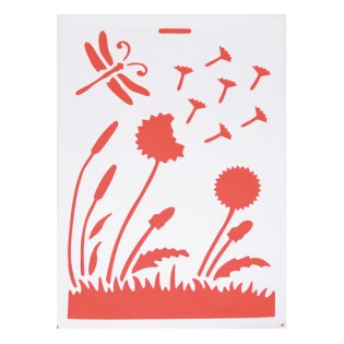 Στένσιλ ζωγραφικής με λουλούδια 01.101.759