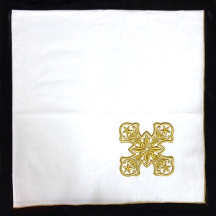 Ύφασμα κεντημένο για καλάθι πρόσφορων αρτοκλασίες ZOGR-99-01-9007