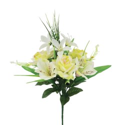 ΕΚΡΟΥ ΜΠΟΥΚΕΤΟ ΤΡΙΑΝΤΑΦΥΛΛΟ/ΚΡΙΝΟΣ Χ7 Υ43cm 24/96KIB